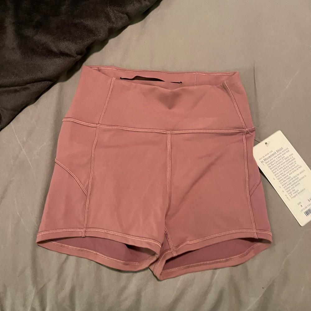 Rose pink lulu spandex size 4 BRAND NEW W TAGS